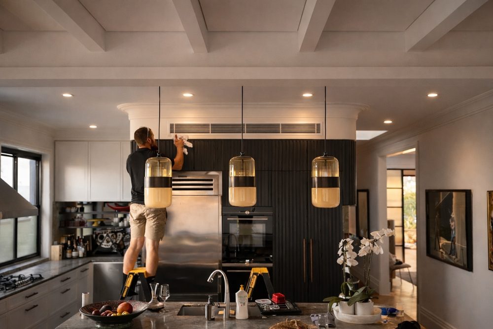 Evercold ducted air conditioning installation in a Sydney home